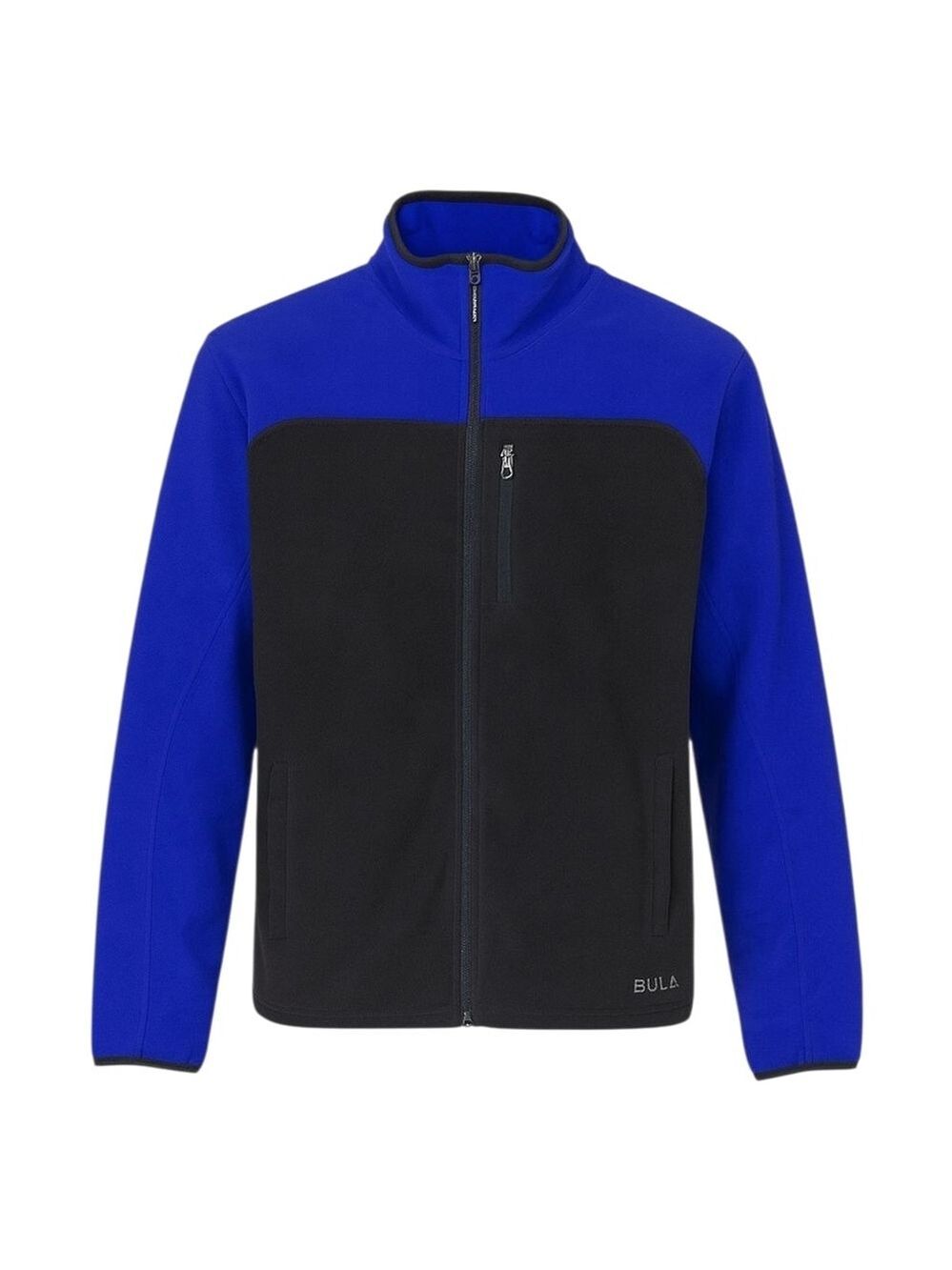 Bula Zip-Up Fleece Jacket Blue & Black Sz M